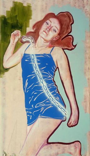 Mischtechnik auf Leinwand, 160 x 90 cm
